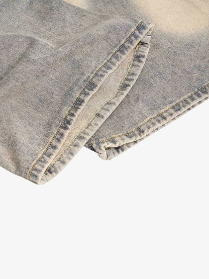 Pleated Scimitar Jeans