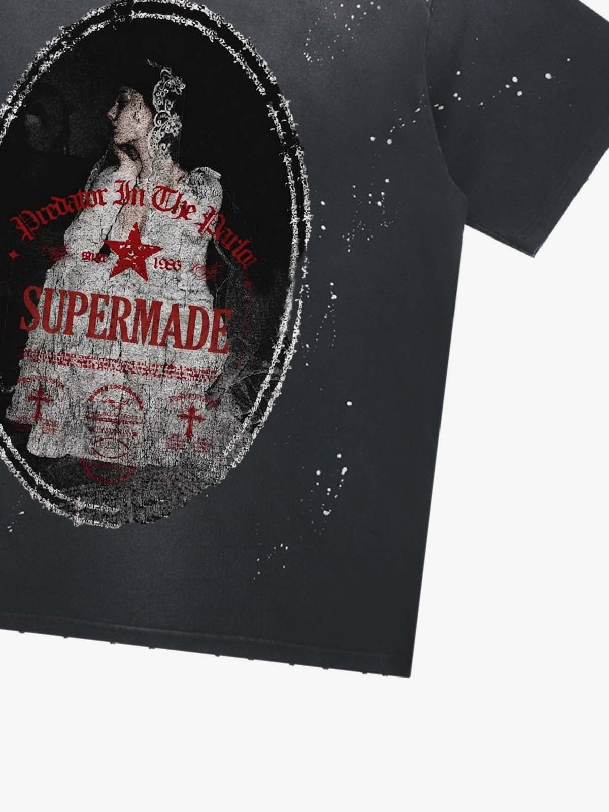 Man in the Mirror Splatter Graphic Tee