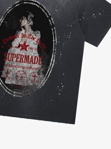Man in the Mirror Splatter Graphic Tee