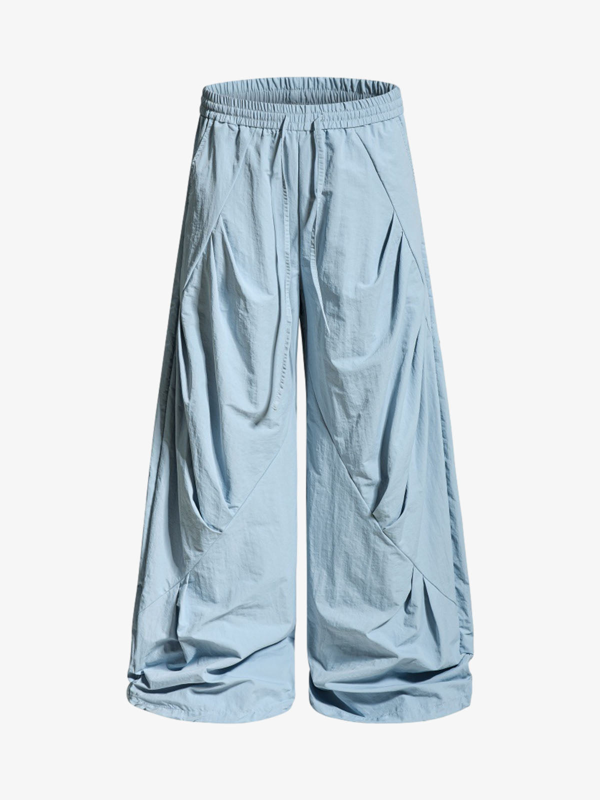 Relaxed Draped Wide Leg Pants