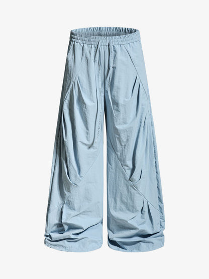 Relaxed Draped Wide Leg Pants