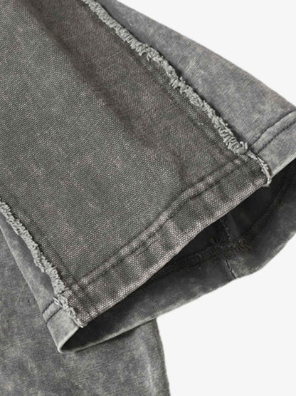 Exposed Seam Washed T Shirt