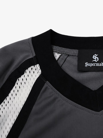 Mesh Patchwork Sweatshirt