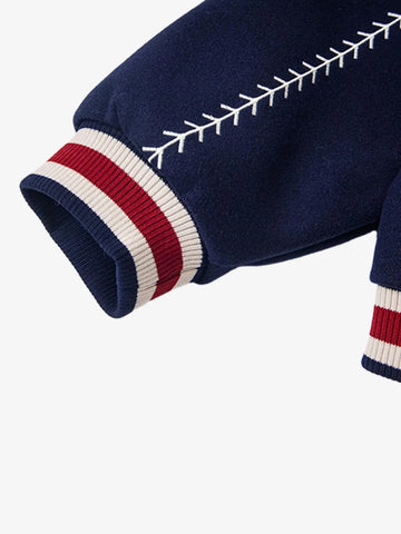 Baseball Stitch Embroidered Varsity Jacket 