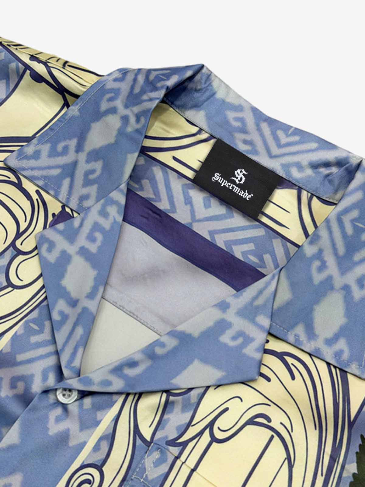 Vintage Baroque Floral Cuban Shirt