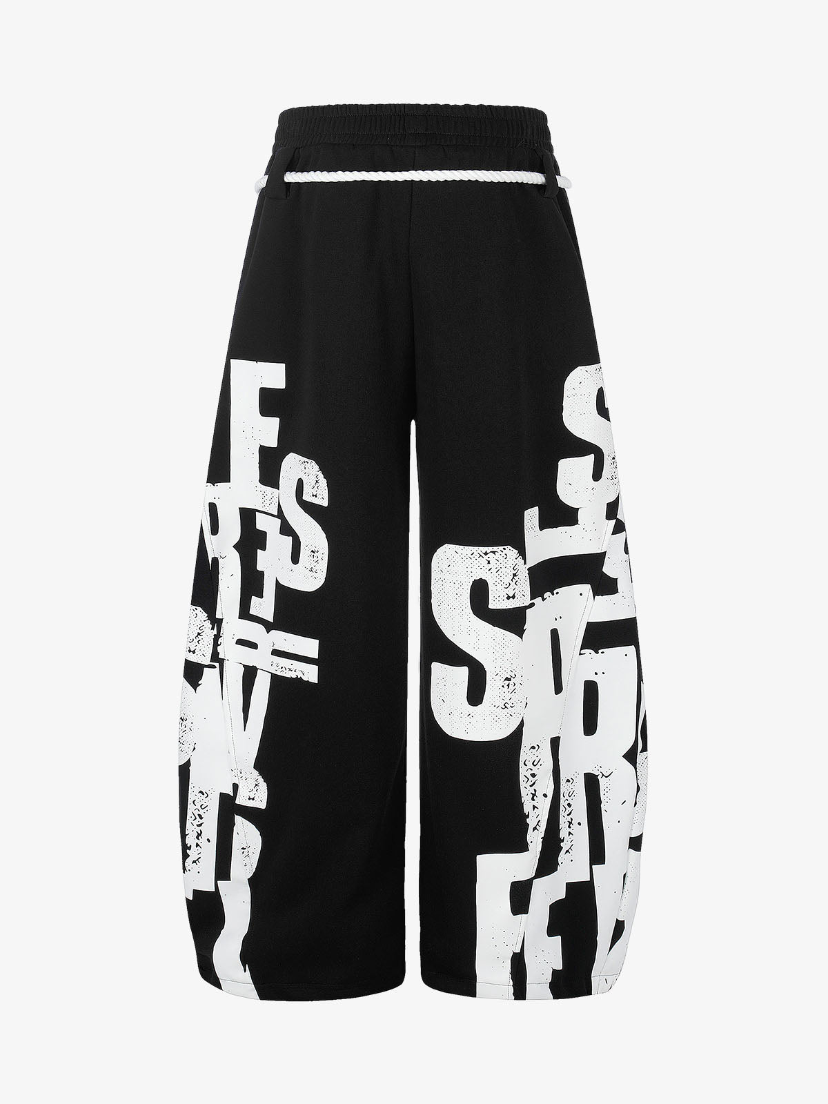 Streetwear Graffiti Drawstring Baggy Sweatpants