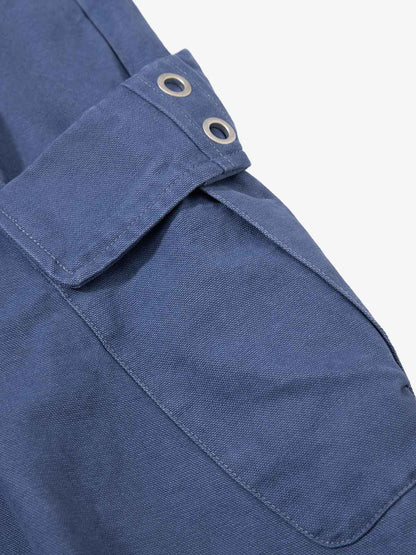Distressed Workwear Cropped Cargo Jorts