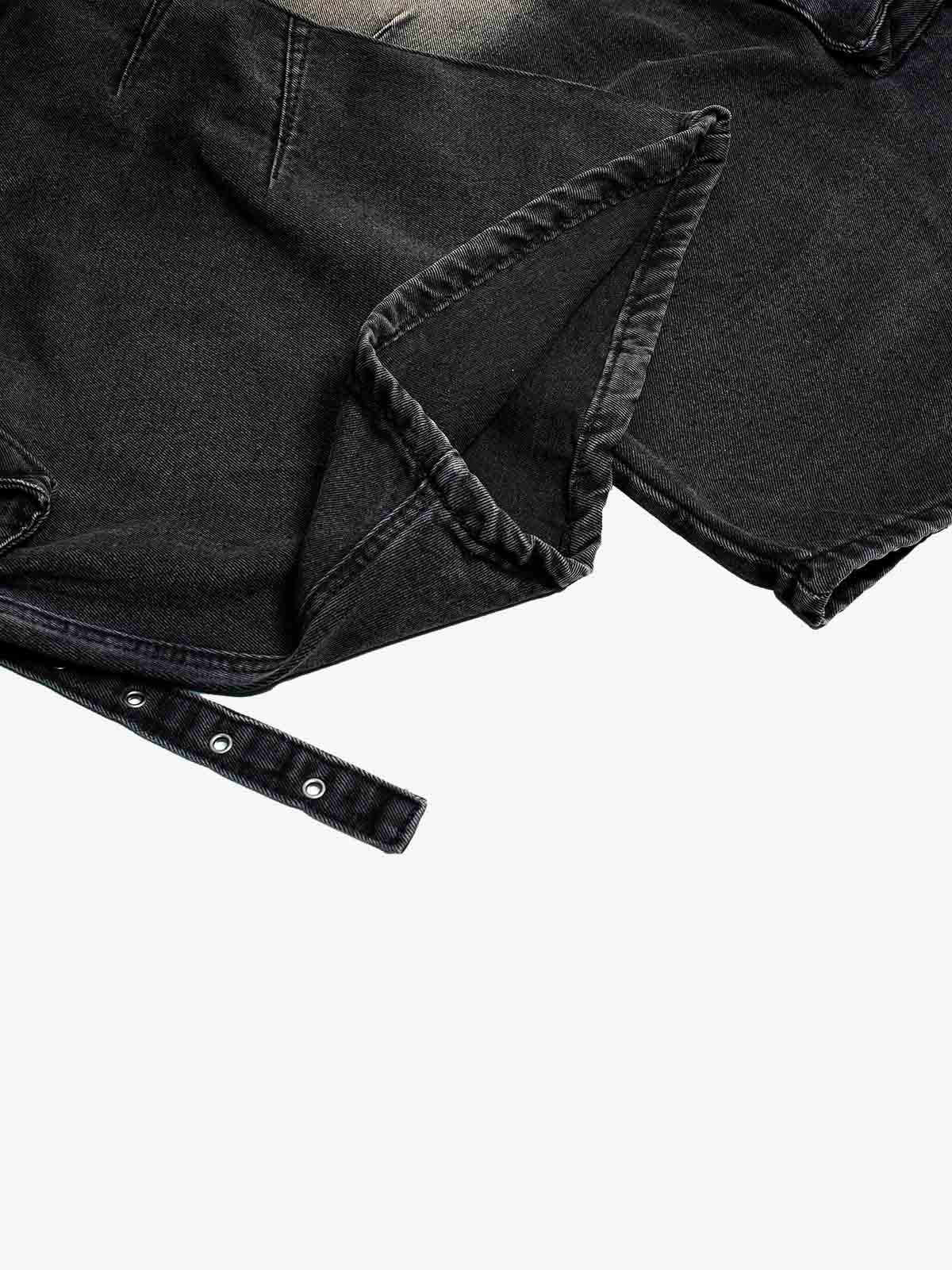 Deconstructed Multi-Pocket Cargo Jeans