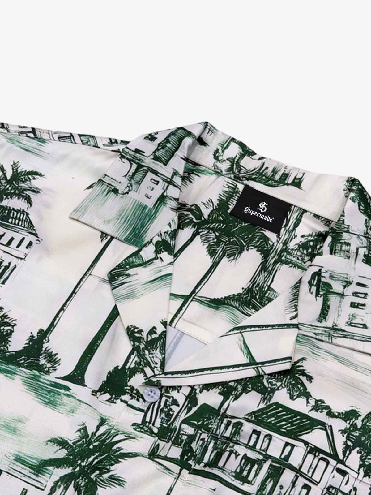 Vintage Green Coconut Tree Shirt