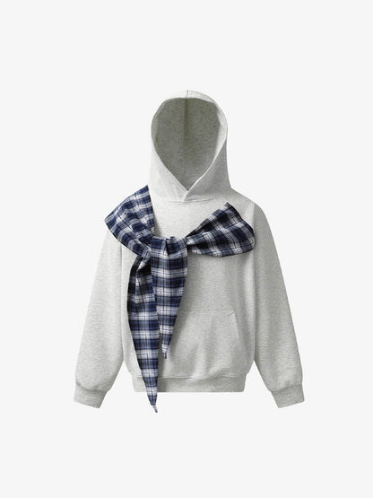 Plaid Patchwork Sweatshirt