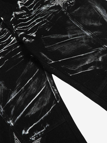 Street Star Painted Barrel Jeans 