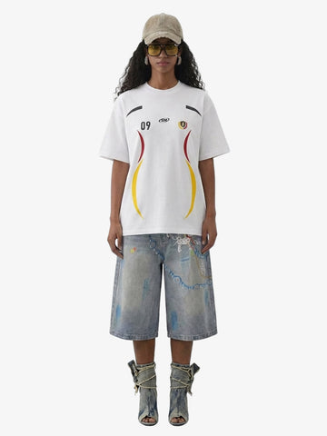 Retro 09 Graphic Crest Print T-Shirt 