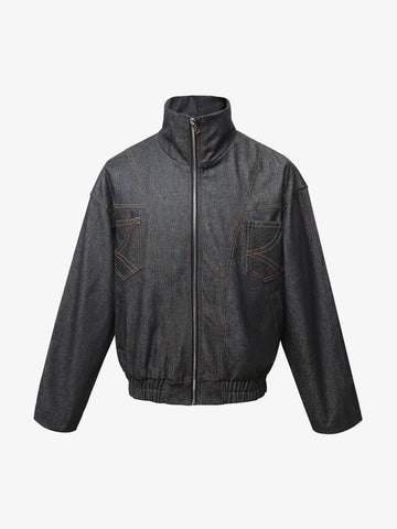 Washed Cropped Workwear Jacket