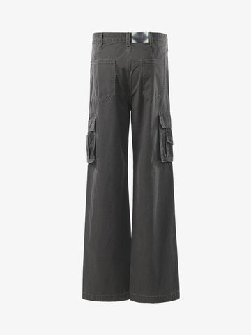 Vintage Belt Print Cargo Pants 