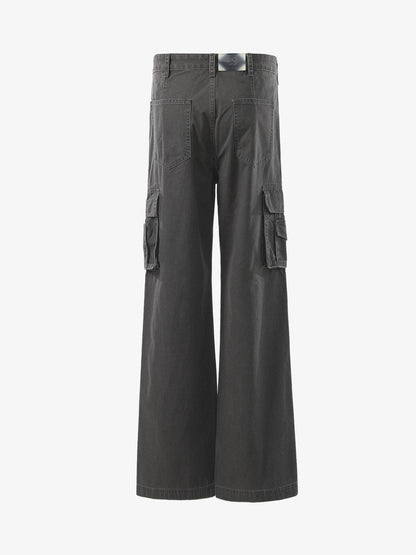 Vintage Belt Print Cargo Pants 