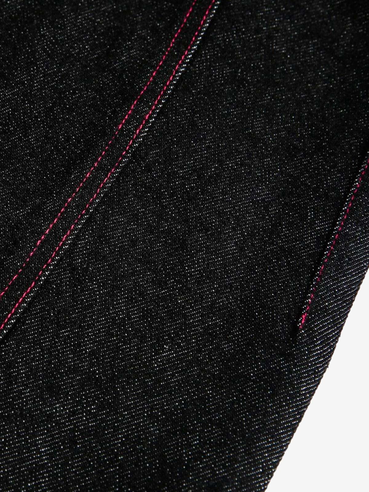 Street Culottes Red Stitching Barrel Jeans 