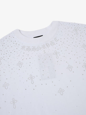 Rhinestone Cross Sports Vest