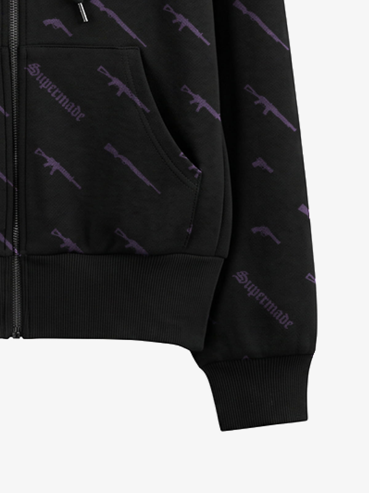 Full Print Tactical Gun Zip Up Hoodie