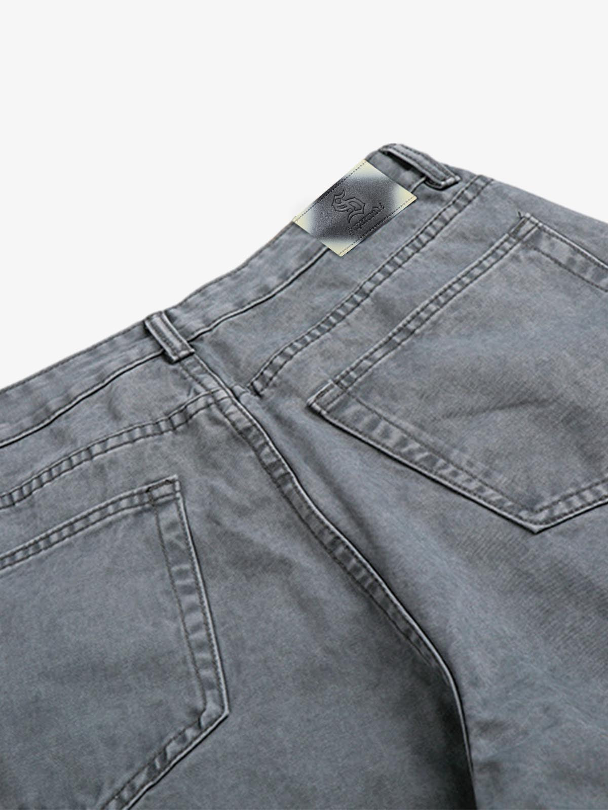 Cut-Out Rivet Jeans