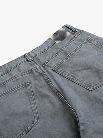 Cut-Out Rivet Jeans
