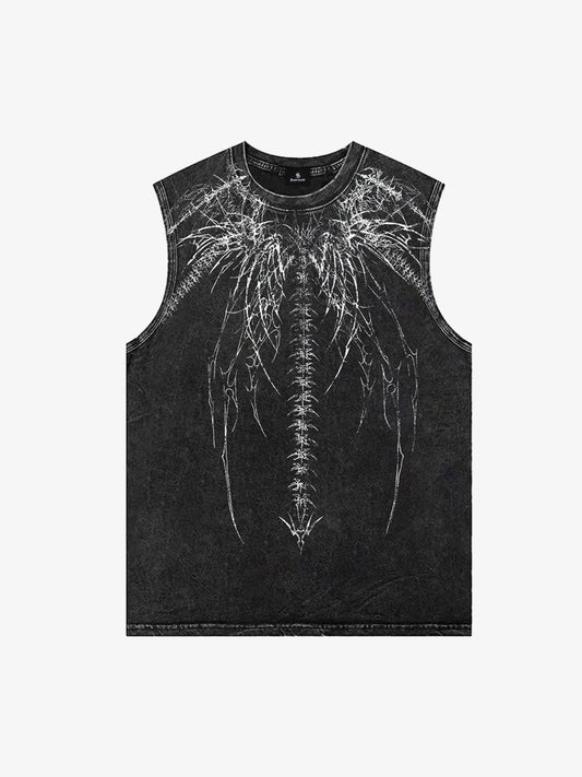 Acid Wash Sleeveless Tank Top