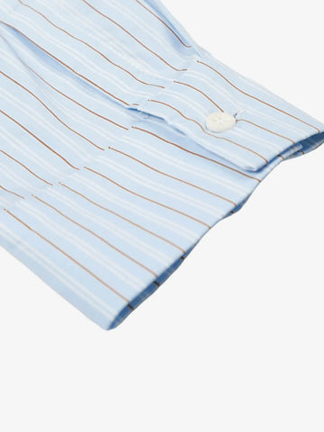 Fun Graffiti Striped Graphic Button-Up Shirt 