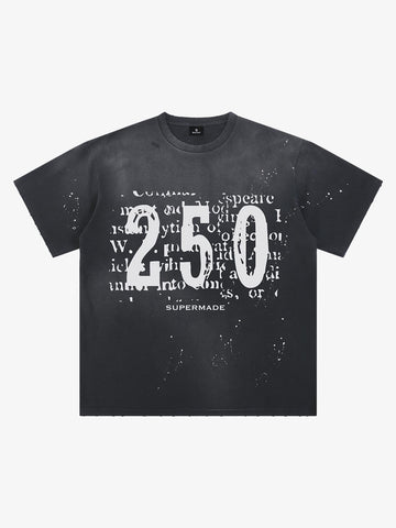 Newspaper Typo 250 Washed T-Shirt