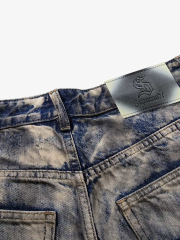 Vintage Acid Wash Tie-Dye Jeans 
