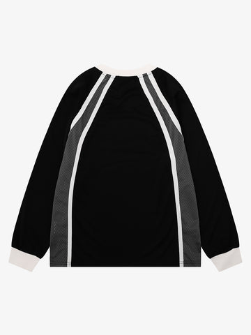 Mesh Patchwork Sweatshirt