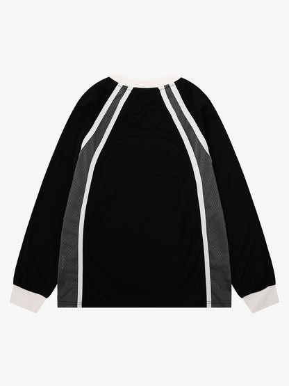 Mesh Patchwork Sweatshirt