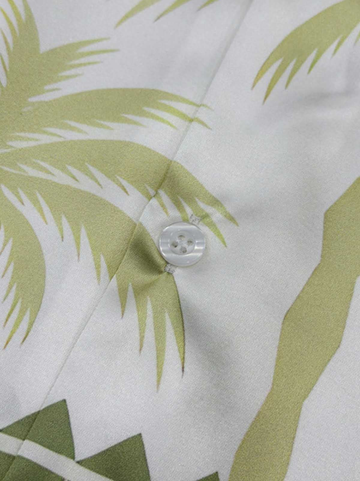 Tropical Elephant Palm Cuban Shirt