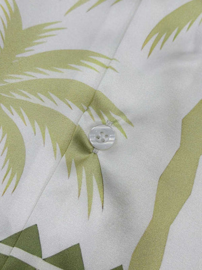 Tropical Elephant Palm Cuban Shirt