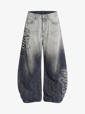 Vintage Letter Jeans