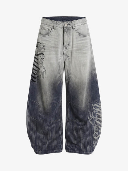 Vintage Letter Jeans