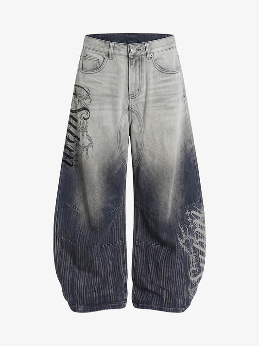Vintage Letter Jeans