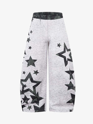 Camouflage Reversible Star Print Sweatpants 