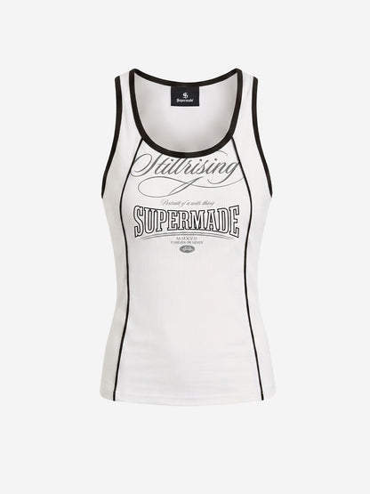 Number Logo Color Block Vest