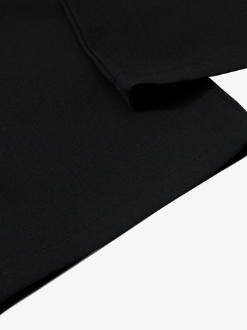 Tie Detail Relaxed Fit Draped Suit Pants