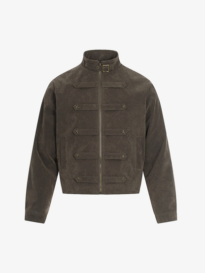 Star Studded Suede Jacket