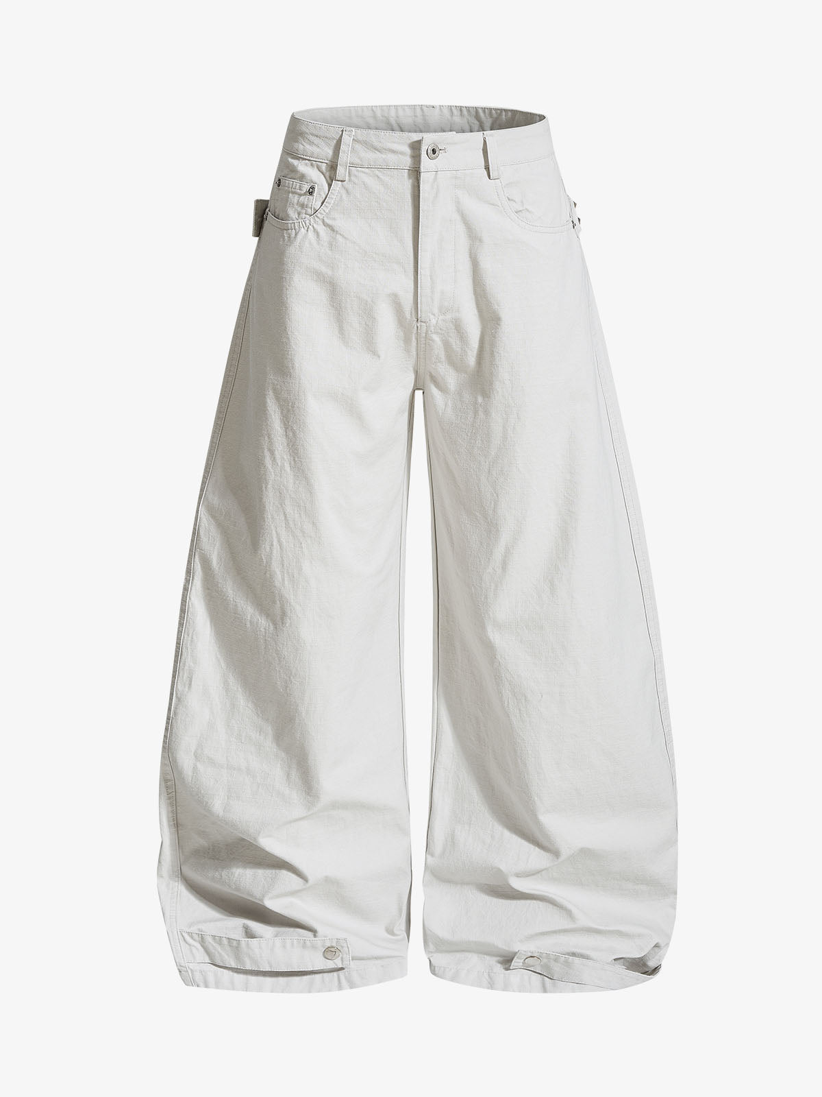 Detachable Back Panel Riveted Pants