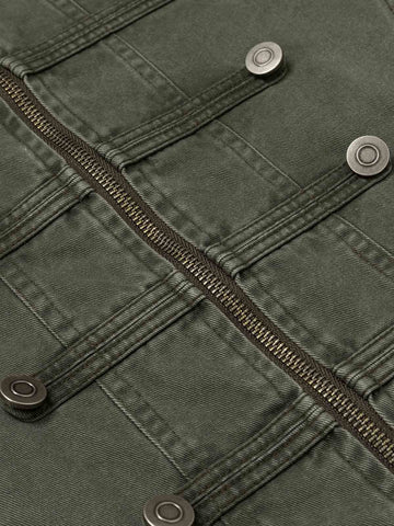 Military Napoleon Button Slim Jacket