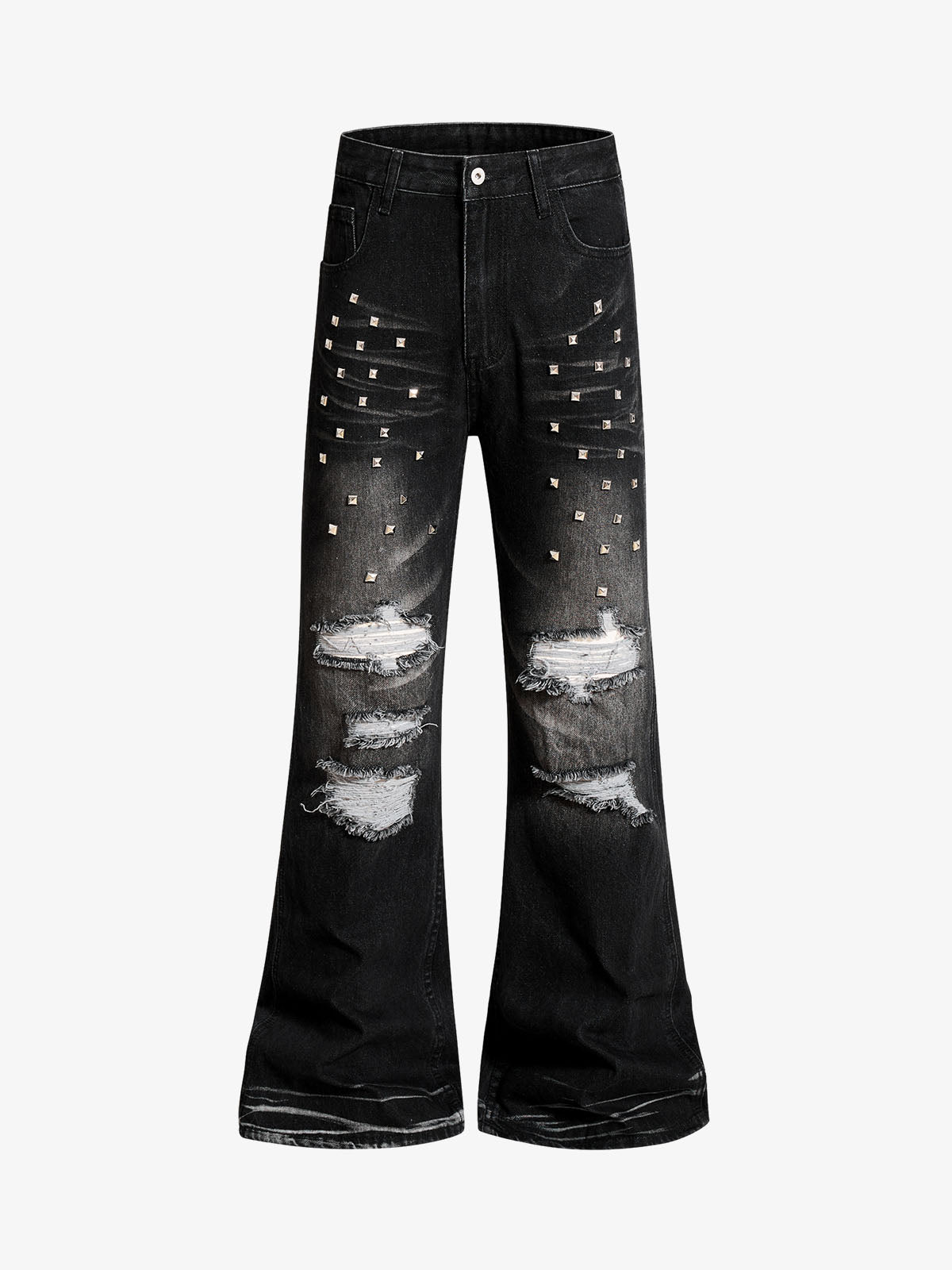 Distressed Flared Jeans