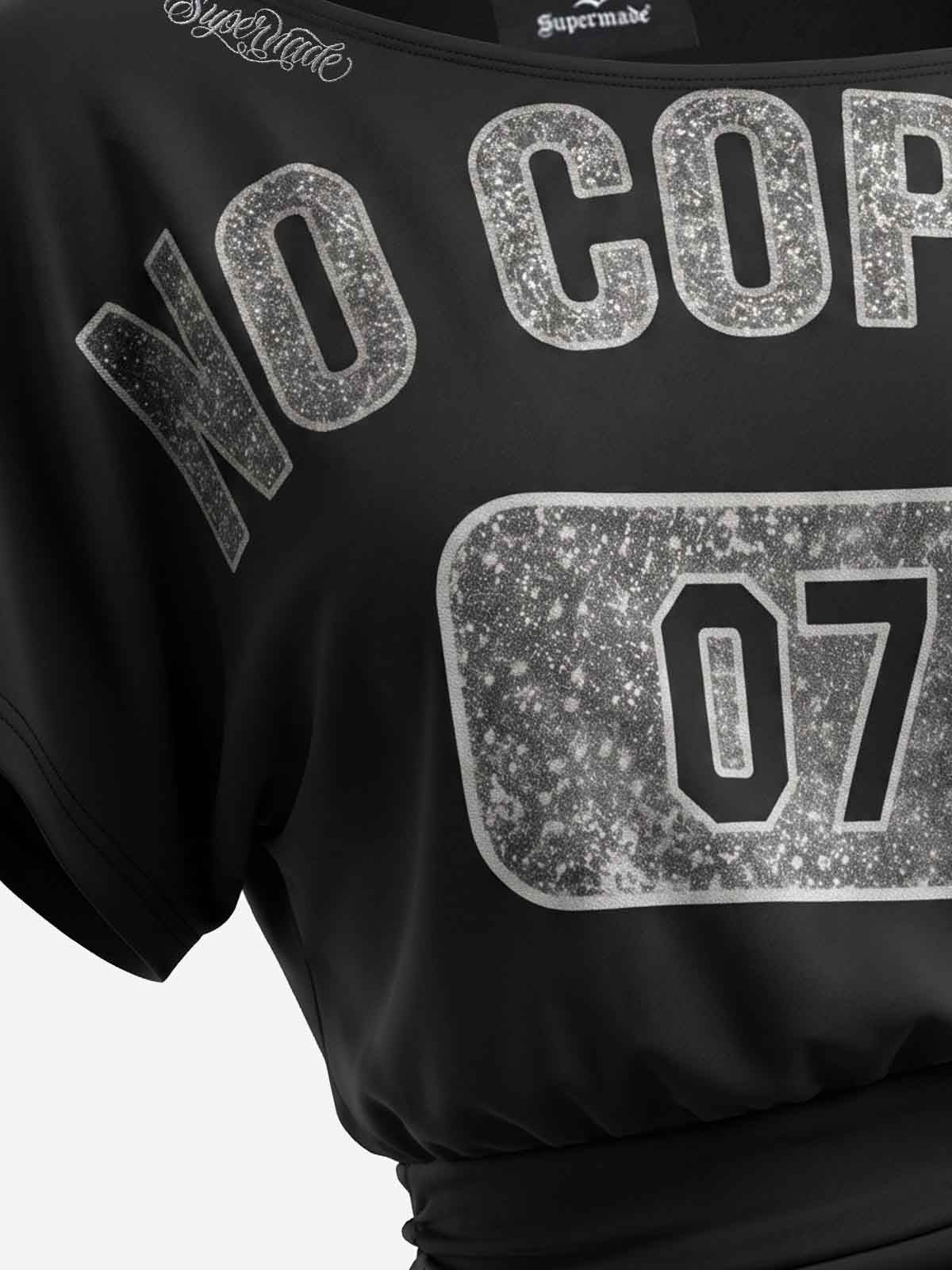 Cross Shoulder Graphic Tee