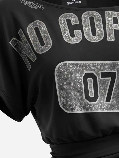 Cross Shoulder Graphic Tee