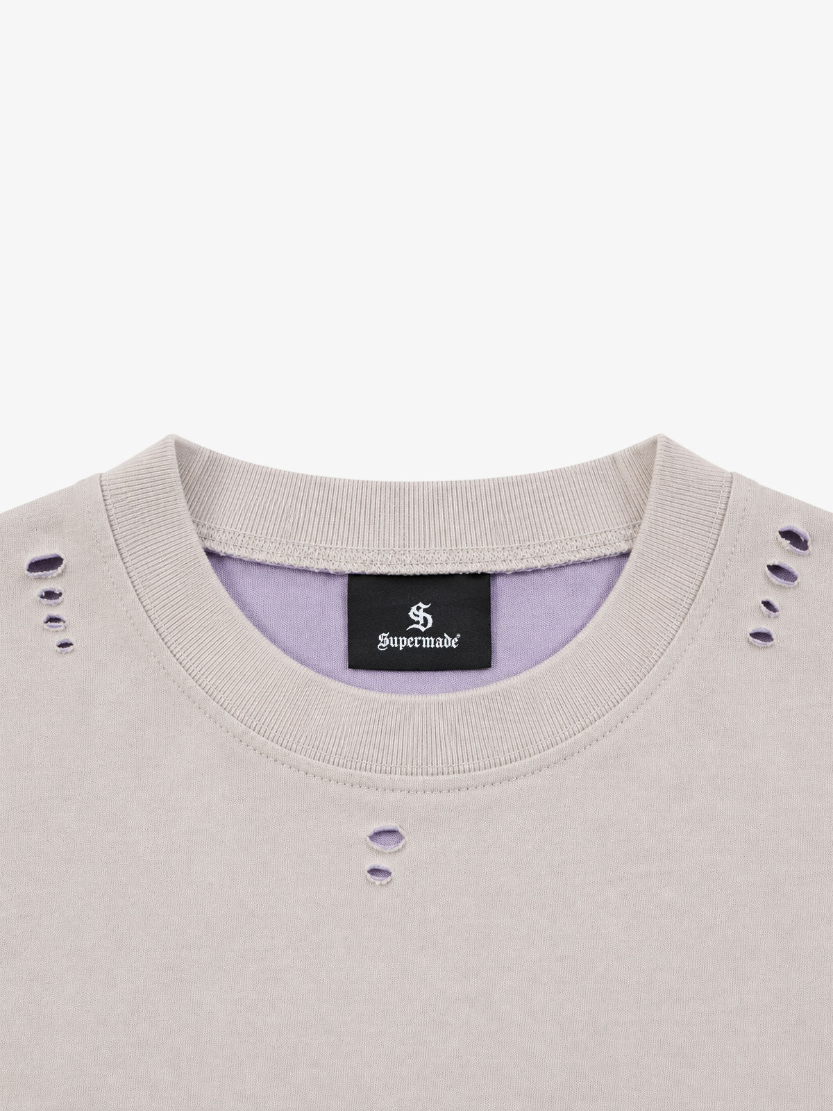 Paneled Graphic Distressed Tee