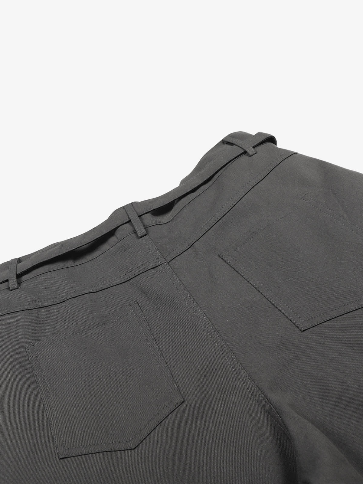 Industrial Pleated Wide-Leg Sartorial Shorts