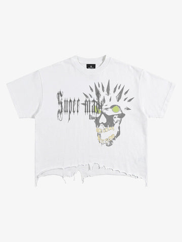Skull Graphic Brushed Tee