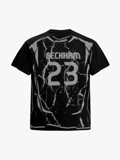Supermade Trompe L'oeil Halftone Jersey Graphic T-Shirt 