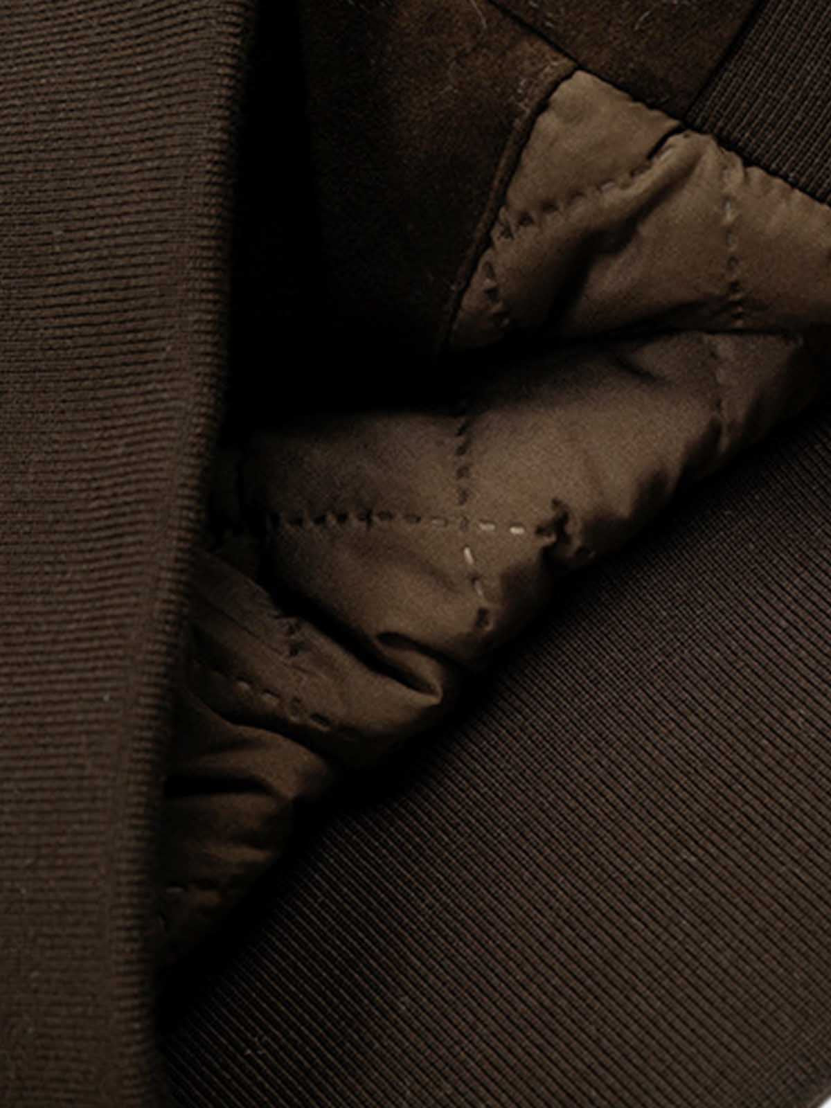 Utility Faux Shearling Collar Suede Look Zip Up Jacket 