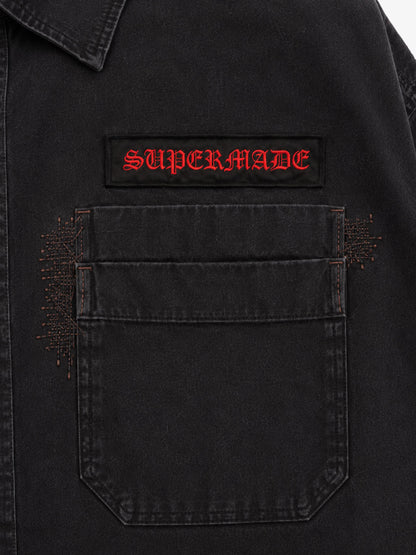 Mending Detail Cotton Shirt